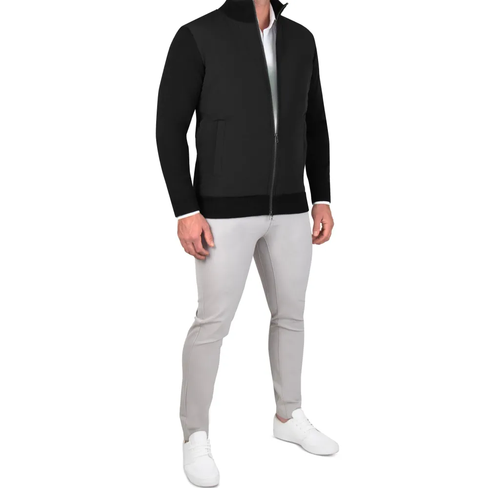 State and Liberty Knit Zip Jacket - Black| Coats & Jackets