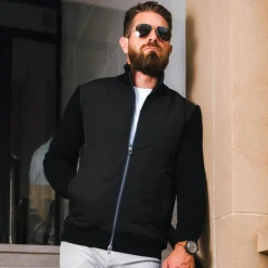 State and Liberty Knit Zip Jacket - Black| Coats & Jackets
