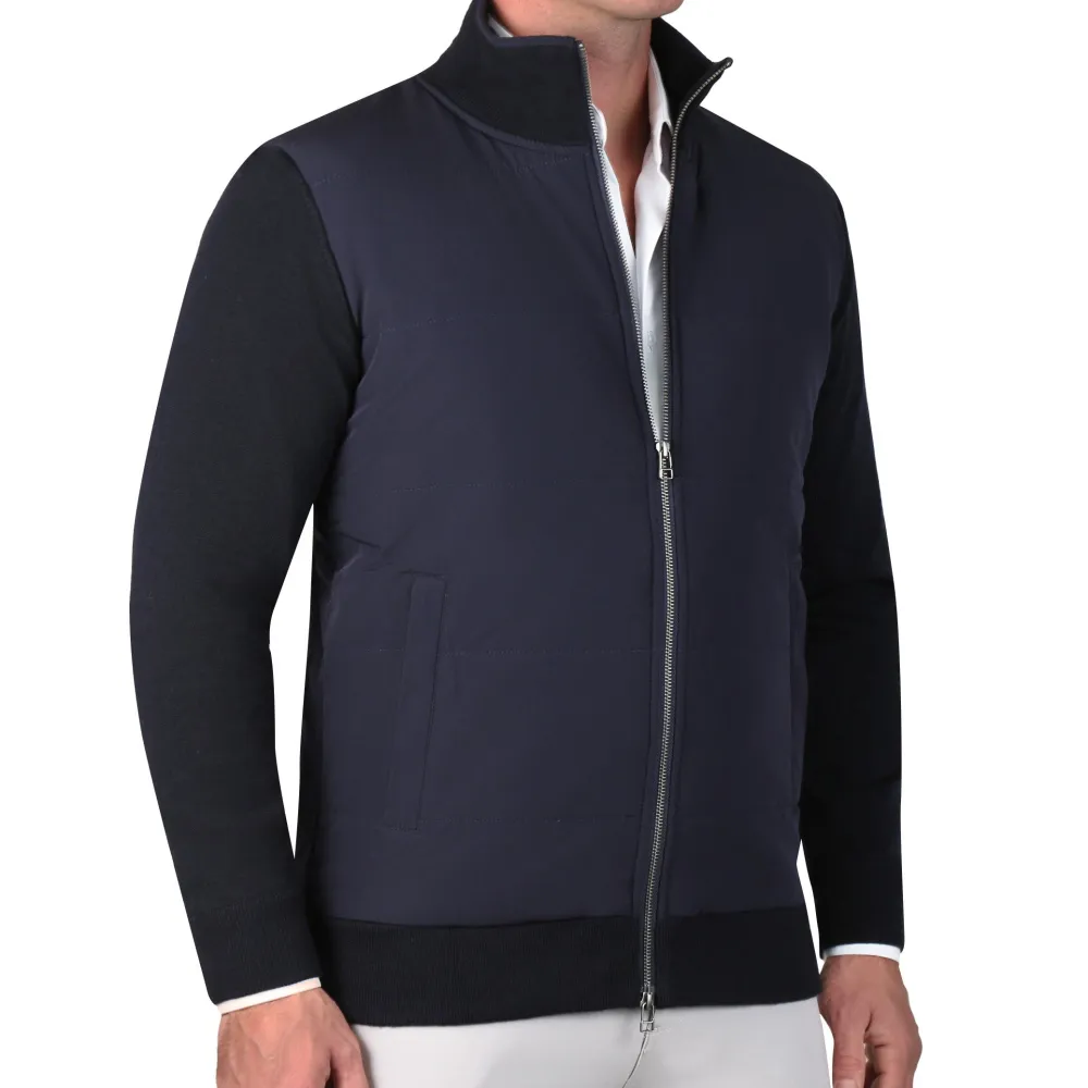 State and Liberty Knit Zip Jacket - Navy| Coats & Jackets