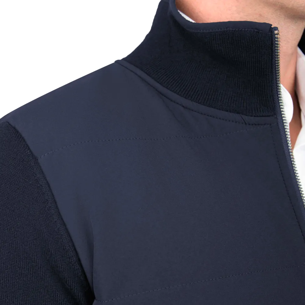 State and Liberty Knit Zip Jacket - Navy| Coats & Jackets