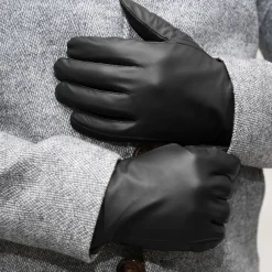 State and Liberty Leather Gloves - Black| Accessories