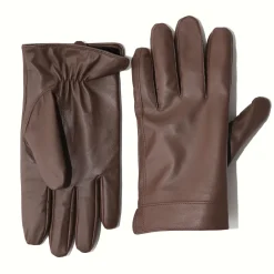 State and Liberty Leather Gloves - Dark Brown| Accessories