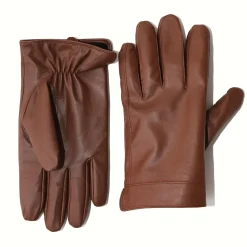 State and Liberty Leather Gloves - Light Brown| Accessories