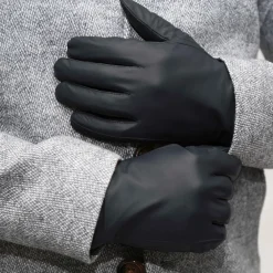 State and Liberty Leather Gloves - Navy| Accessories