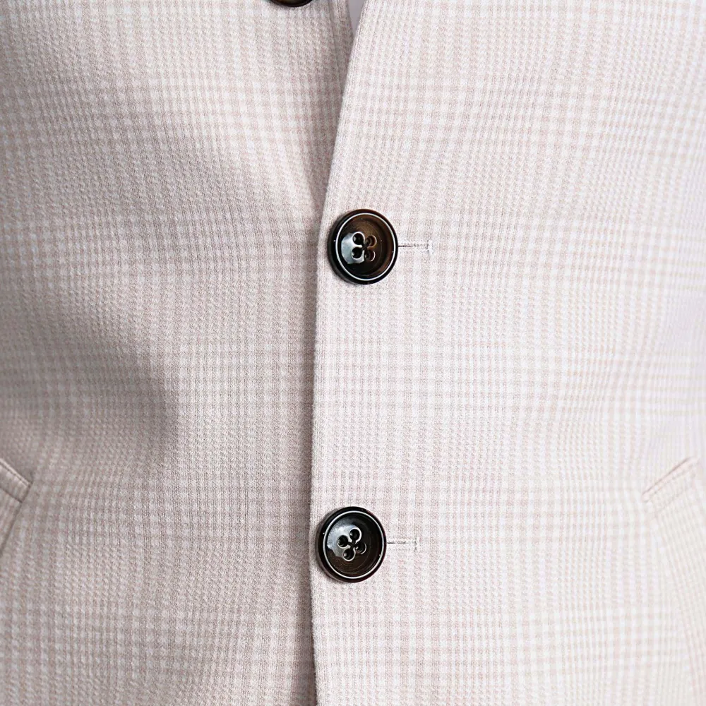 State and Liberty Light Tan Plaid Open Button Overcoat| Coats & Jackets