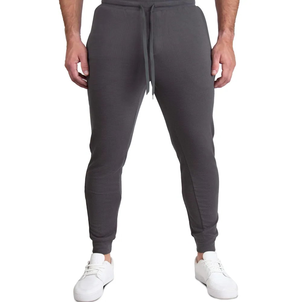 State and Liberty Lightweight Knit Waffle Jogger - Charcoal| Joggers