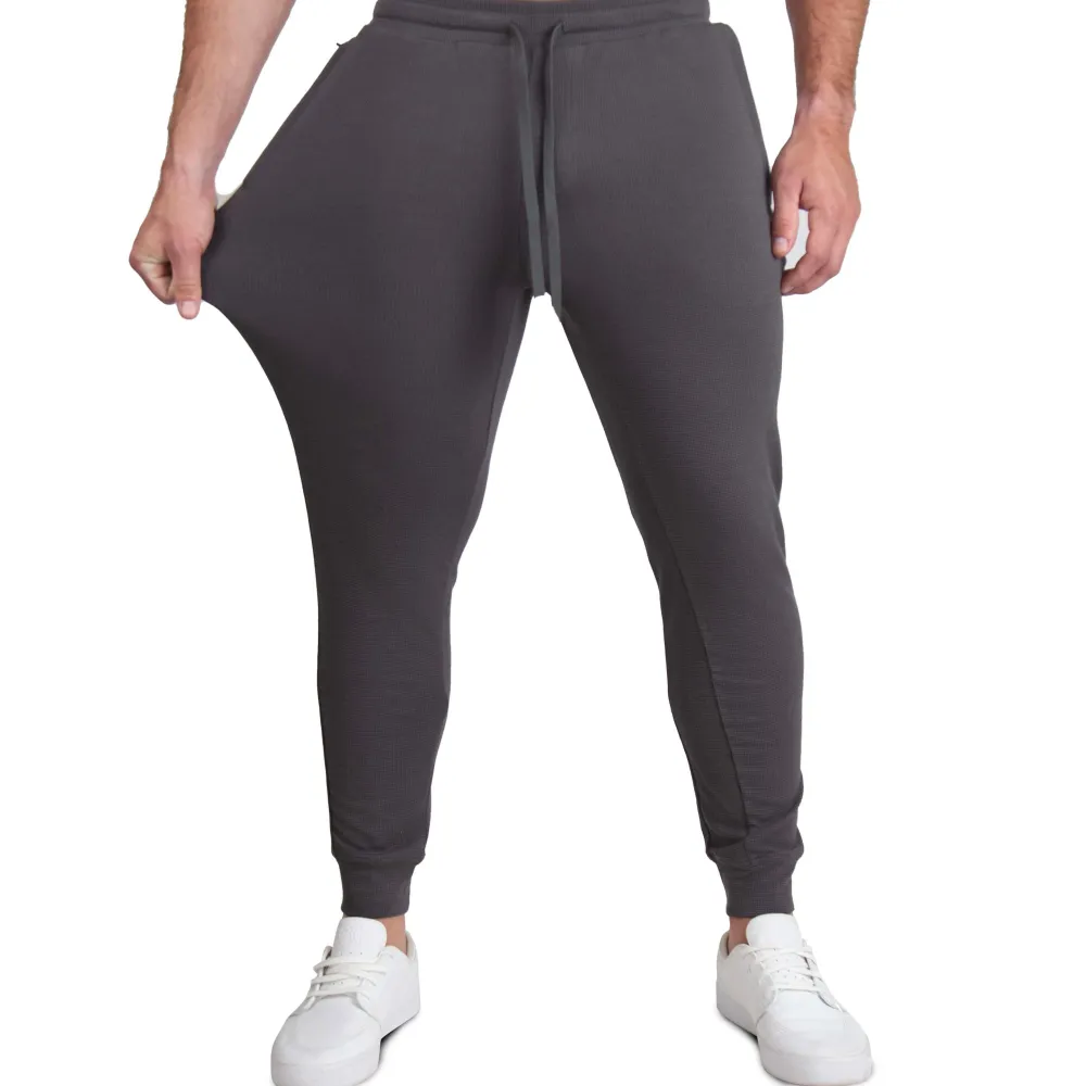 State and Liberty Lightweight Knit Waffle Jogger - Charcoal| Joggers