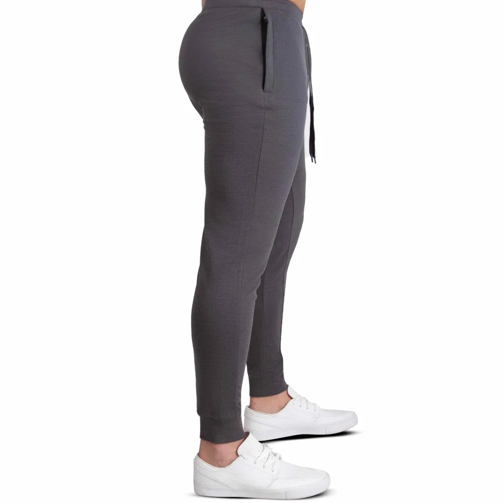 State and Liberty Lightweight Knit Waffle Jogger - Charcoal| Joggers