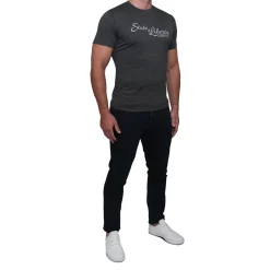 State and Liberty Logo T-Shirt - Charcoal| T-shirts|Polos