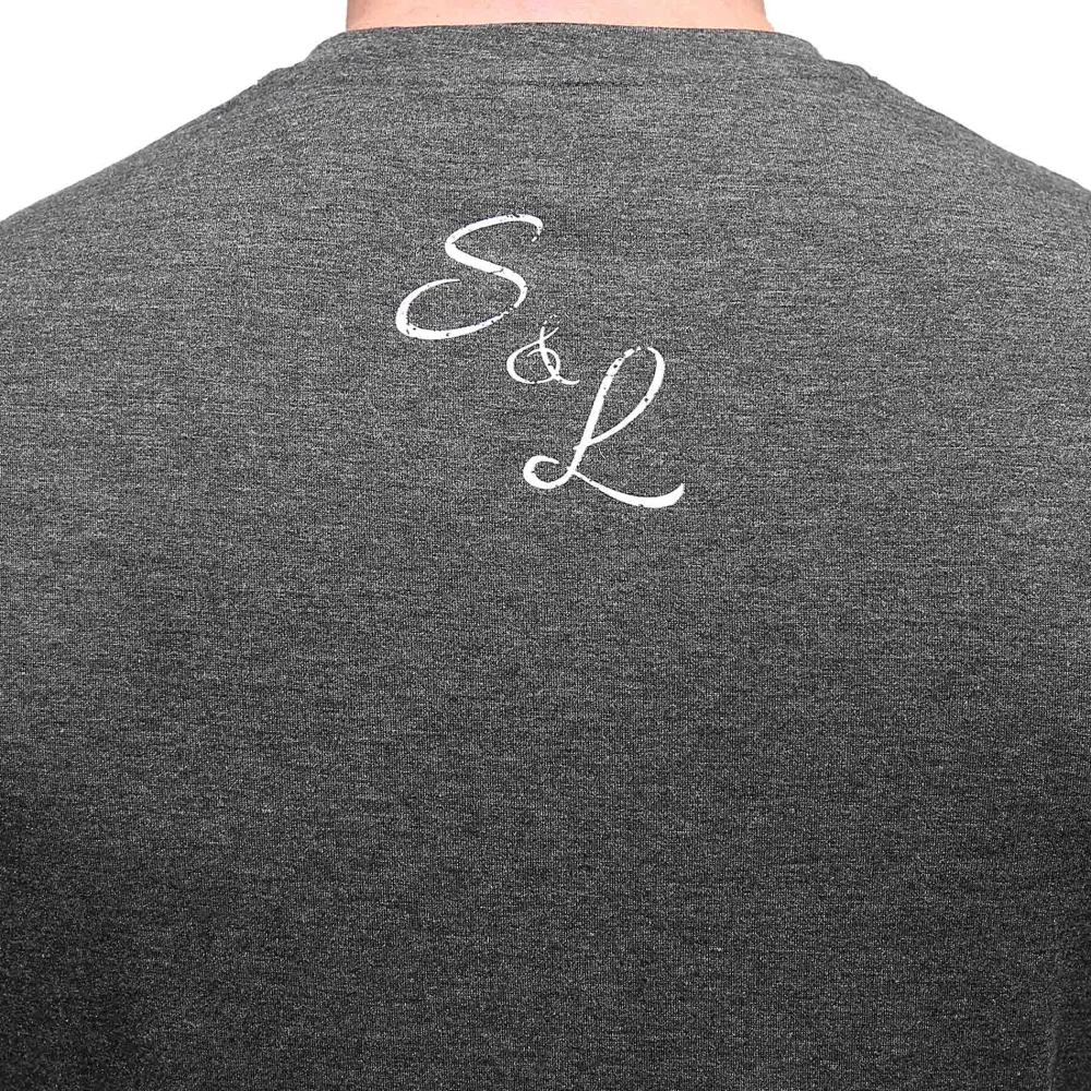 State and Liberty Logo T-Shirt - Charcoal| T-shirts|Polos
