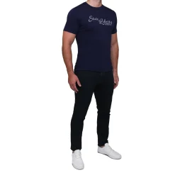 State and Liberty Logo T-Shirt - Navy| T-shirts|Polos