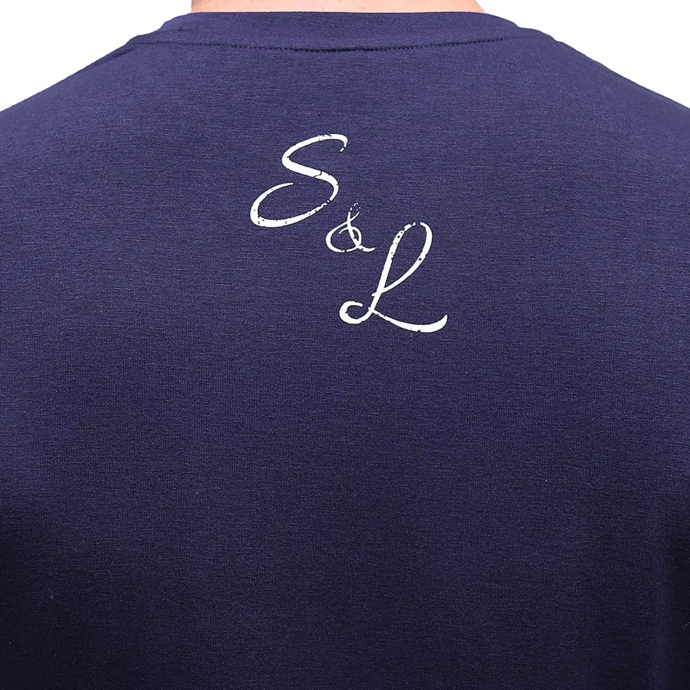 State and Liberty Logo T-Shirt - Navy| T-shirts|Polos