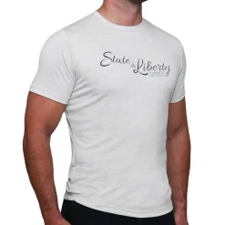 State and Liberty Logo T-Shirt - Oatmeal| T-shirts|Polos