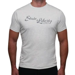 State and Liberty Logo T-Shirt - Oatmeal| T-shirts|Polos