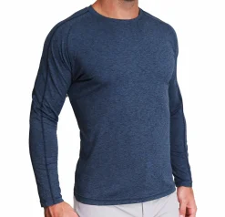 State and Liberty Long Sleeve Heavy Tech Crewneck - Deep Navy| Casual Long Sleeves