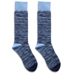 State and Liberty Marled Navy Dress Socks| Accessories