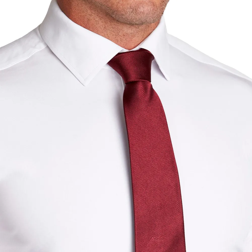 State and Liberty Maroon Woven Silk Tie| Accessories
