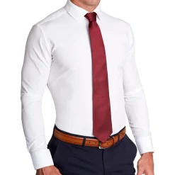 State and Liberty Maroon Woven Silk Tie| Accessories