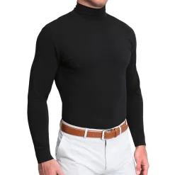 State and Liberty Mock Turtleneck - Black| Quarter Zips & Hoodies|Casual Long Sleeves
