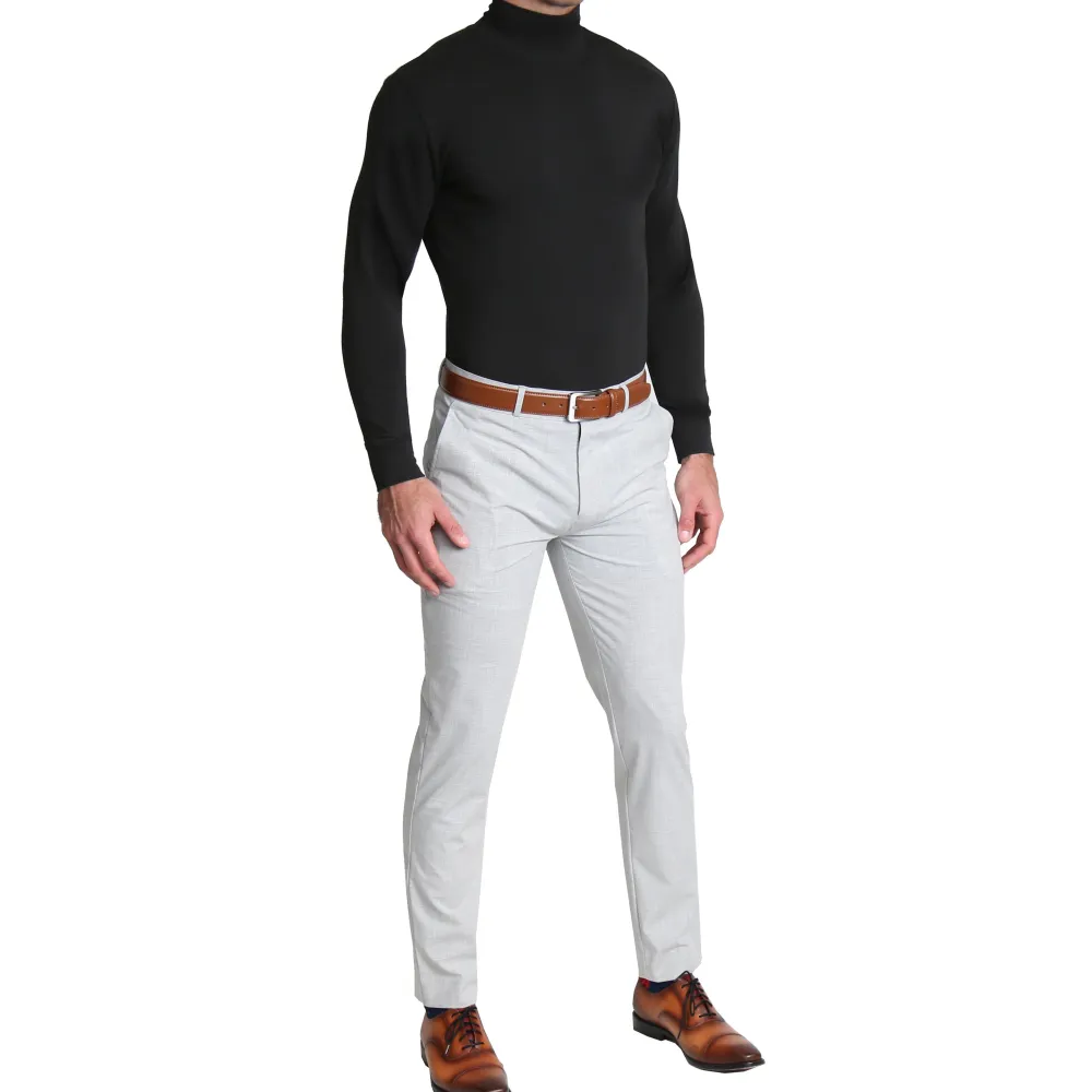 State and Liberty Mock Turtleneck - Black| Quarter Zips & Hoodies|Casual Long Sleeves