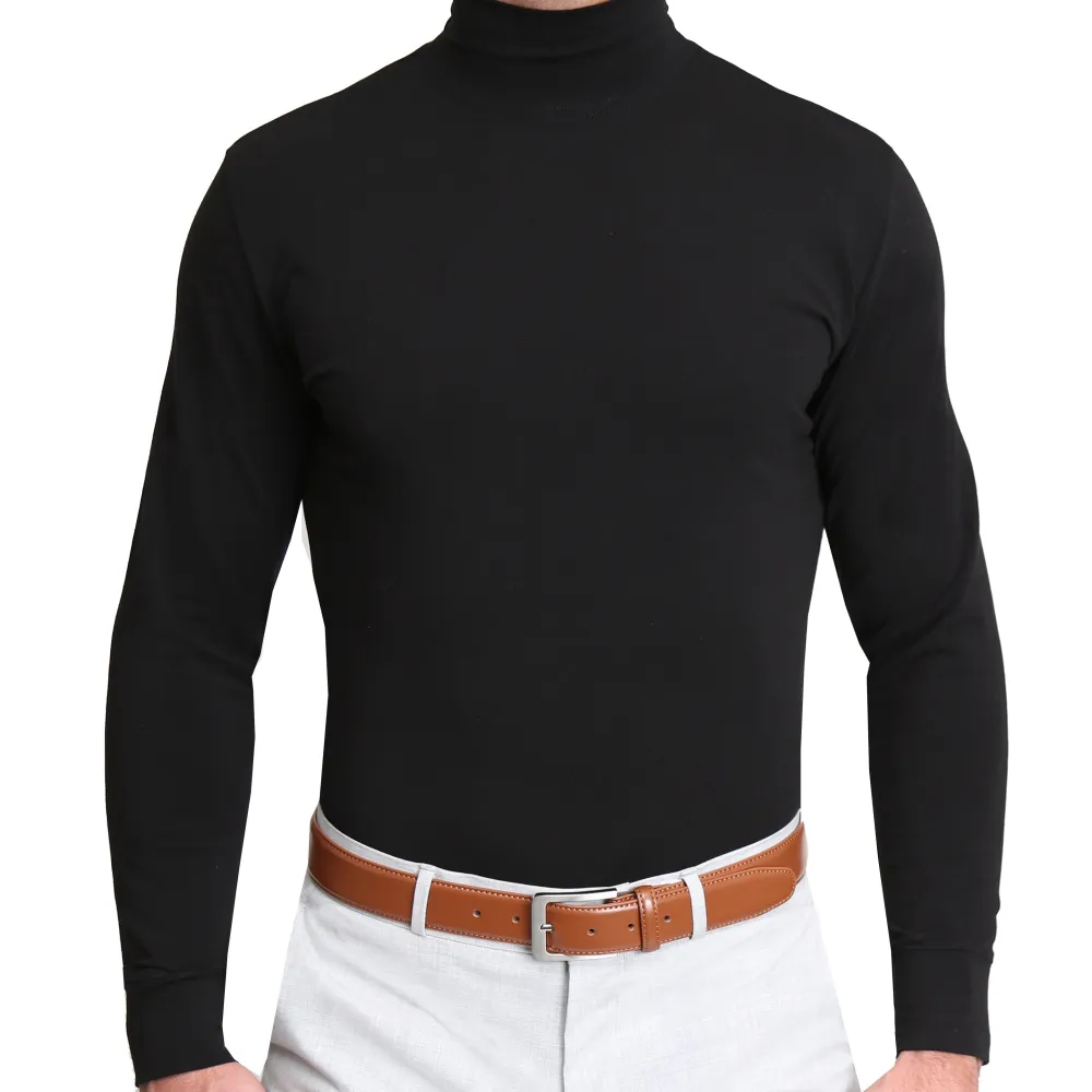State and Liberty Mock Turtleneck - Black| Quarter Zips & Hoodies|Casual Long Sleeves