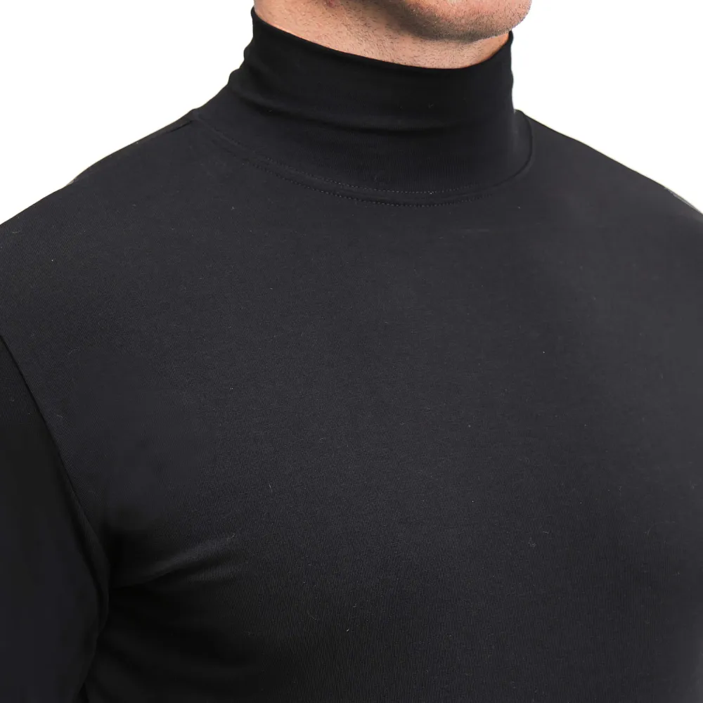 State and Liberty Mock Turtleneck - Black| Quarter Zips & Hoodies|Casual Long Sleeves