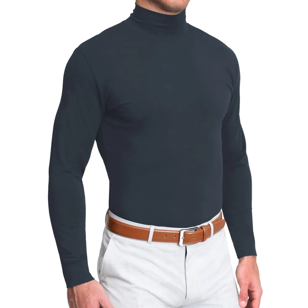 State and Liberty Mock Turtleneck - Navy| Quarter Zips & Hoodies|Casual Long Sleeves