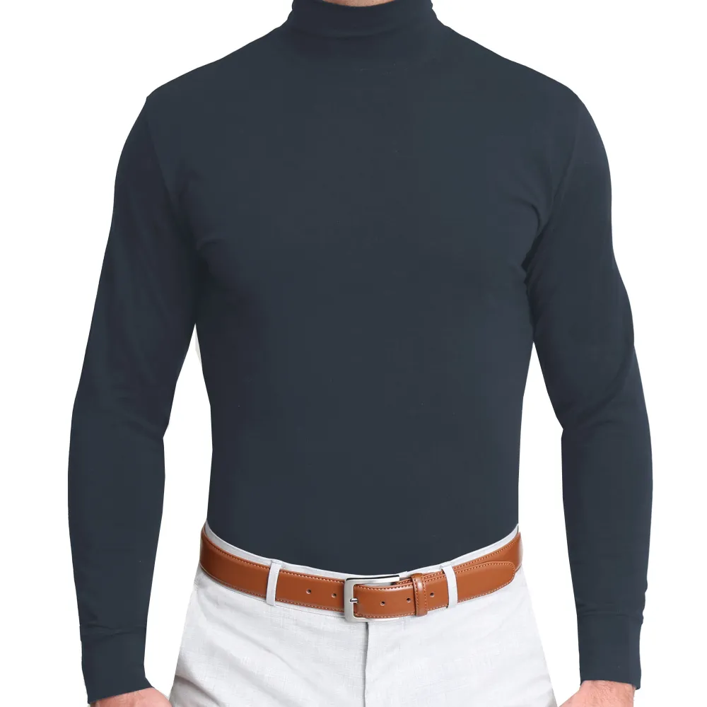State and Liberty Mock Turtleneck - Navy| Quarter Zips & Hoodies|Casual Long Sleeves