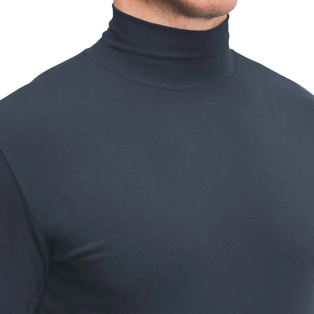 State and Liberty Mock Turtleneck - Navy| Quarter Zips & Hoodies|Casual Long Sleeves