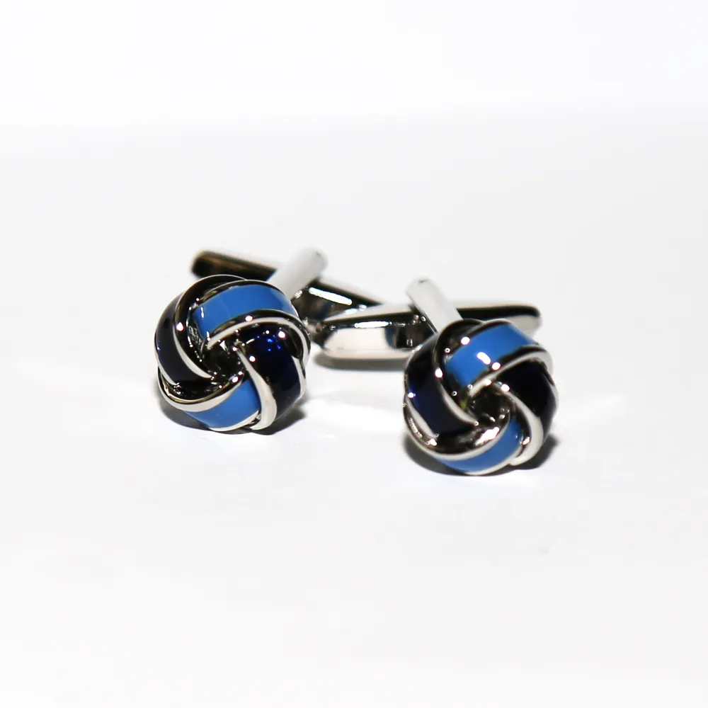 State and Liberty Navy & Light Blue Knot Cuff Links| Accessories