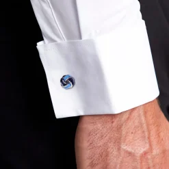 State and Liberty Navy & Light Blue Knot Cuff Links| Accessories