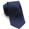 State and Liberty Navy with White Dots Woven Silk Tie| Accessories
