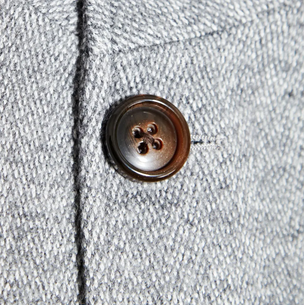 State and Liberty Open Button Overcoat - Grey Herringbone| Coats & Jackets