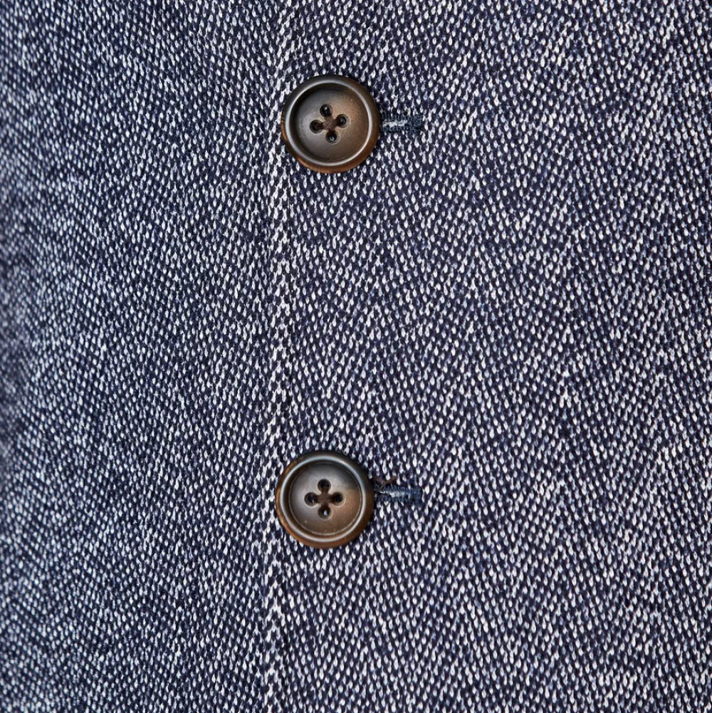 State and Liberty Open Button Overcoat - Navy Herringbone| Coats & Jackets