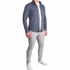State and Liberty Patch Pocket Button Down - | Casual Long Sleeves|Long Sleeve Button Downs