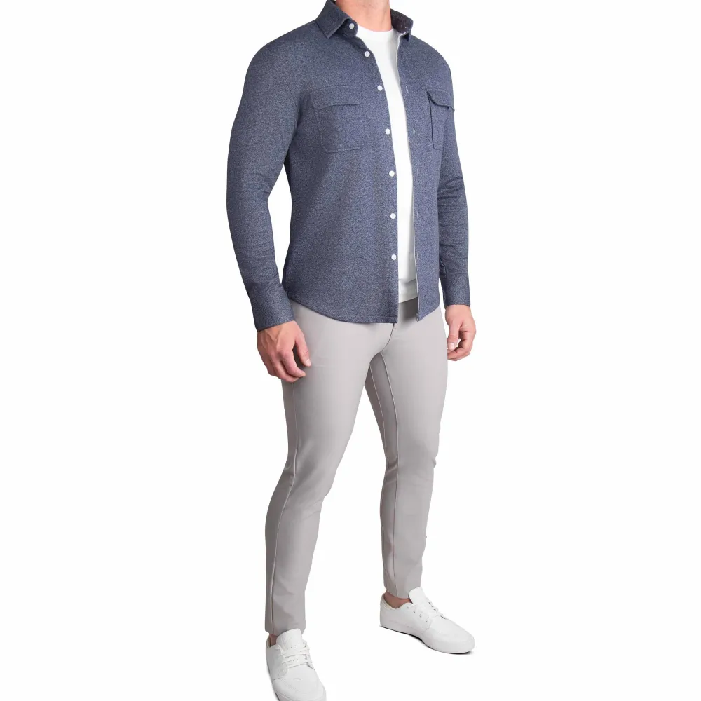 State and Liberty Patch Pocket Button Down - | Casual Long Sleeves|Long Sleeve Button Downs