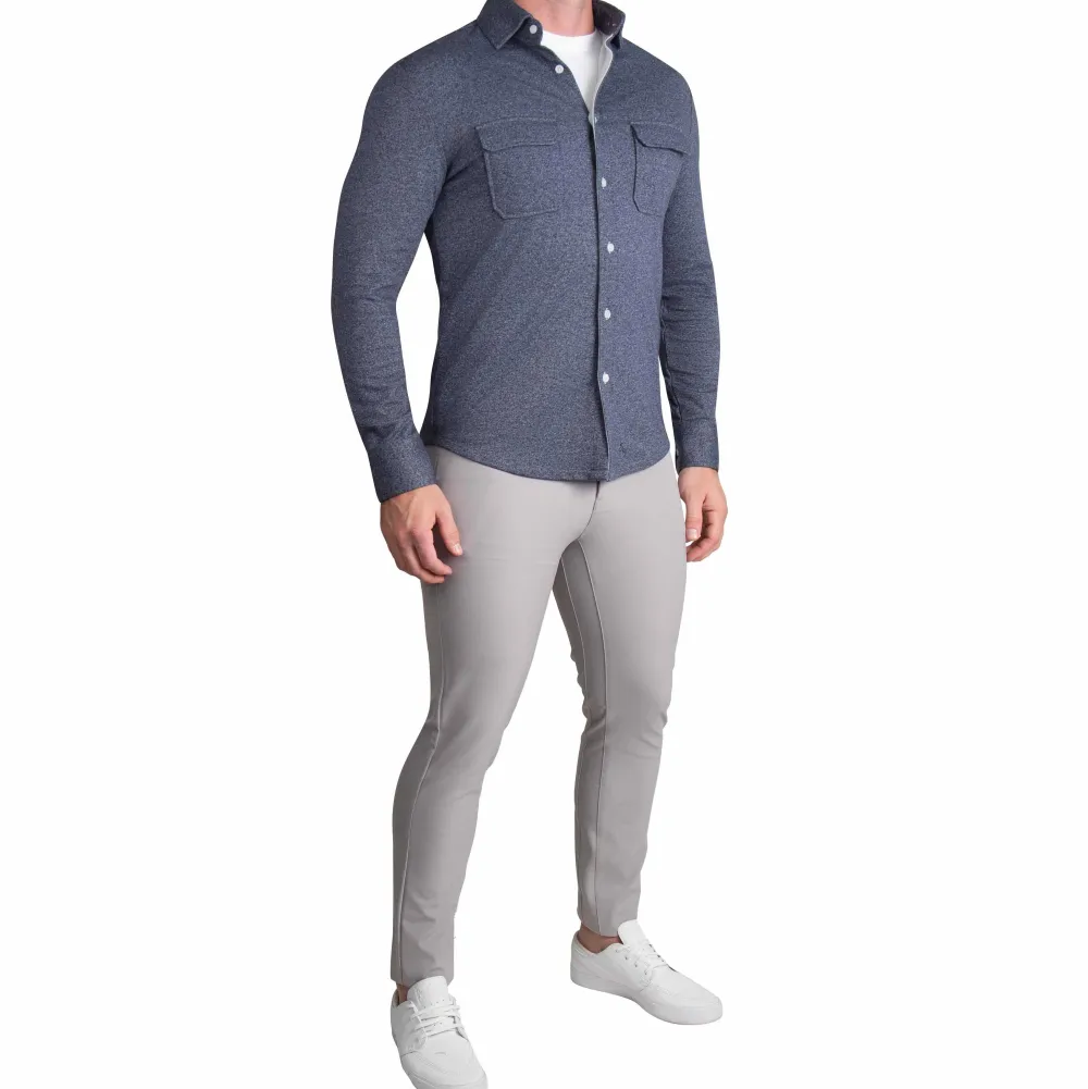 State and Liberty Patch Pocket Button Down - | Casual Long Sleeves|Long Sleeve Button Downs