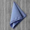 State and Liberty Pocket Square - Blue Microcheck| Accessories