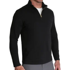 State and Liberty Quarter Zip - Solid Black| Quarter Zips & Hoodies