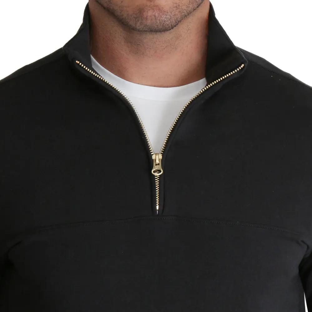 State and Liberty Quarter Zip - Solid Black| Quarter Zips & Hoodies