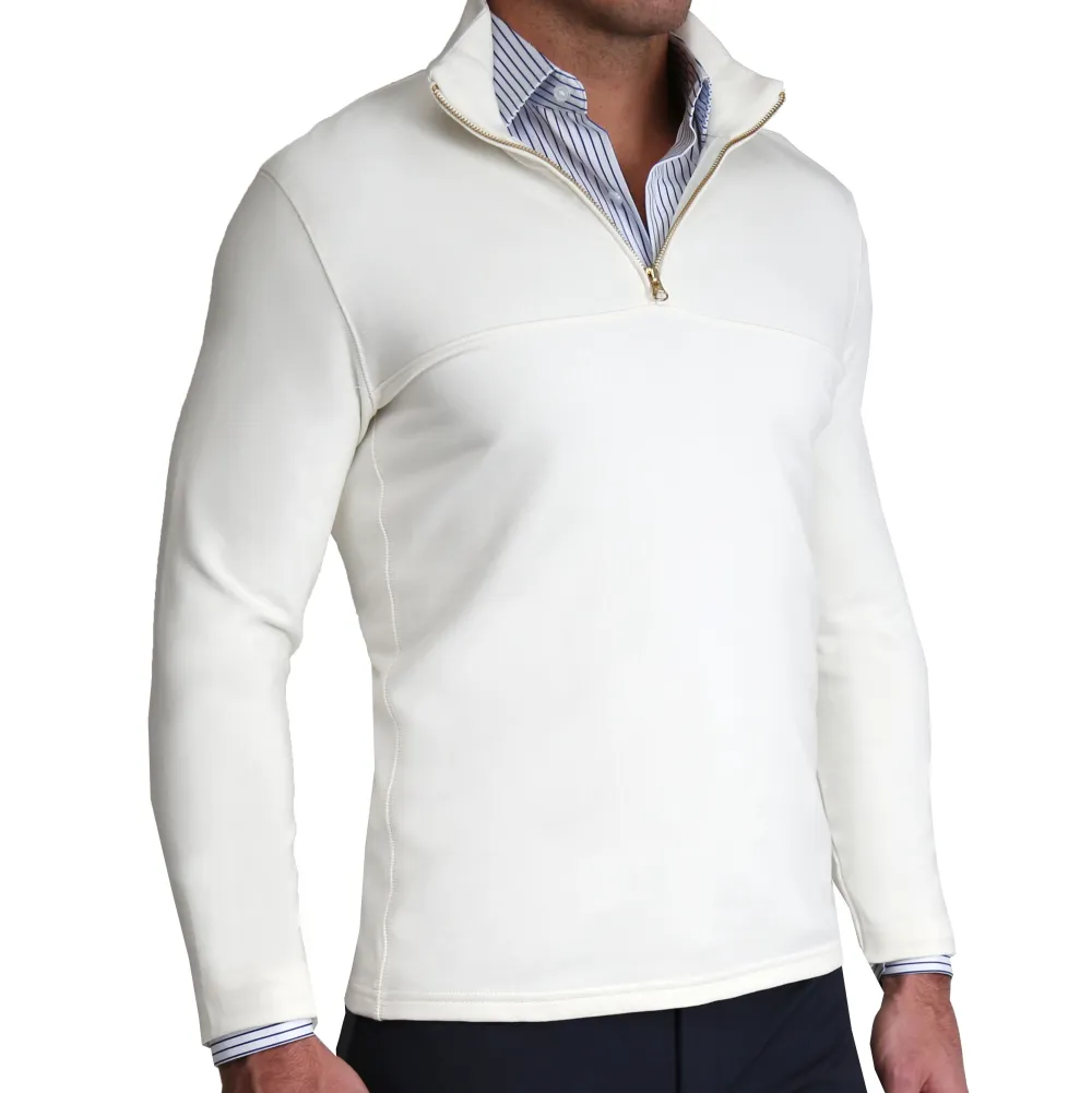 State and Liberty Quarter Zip - Solid Cream| Quarter Zips & Hoodies