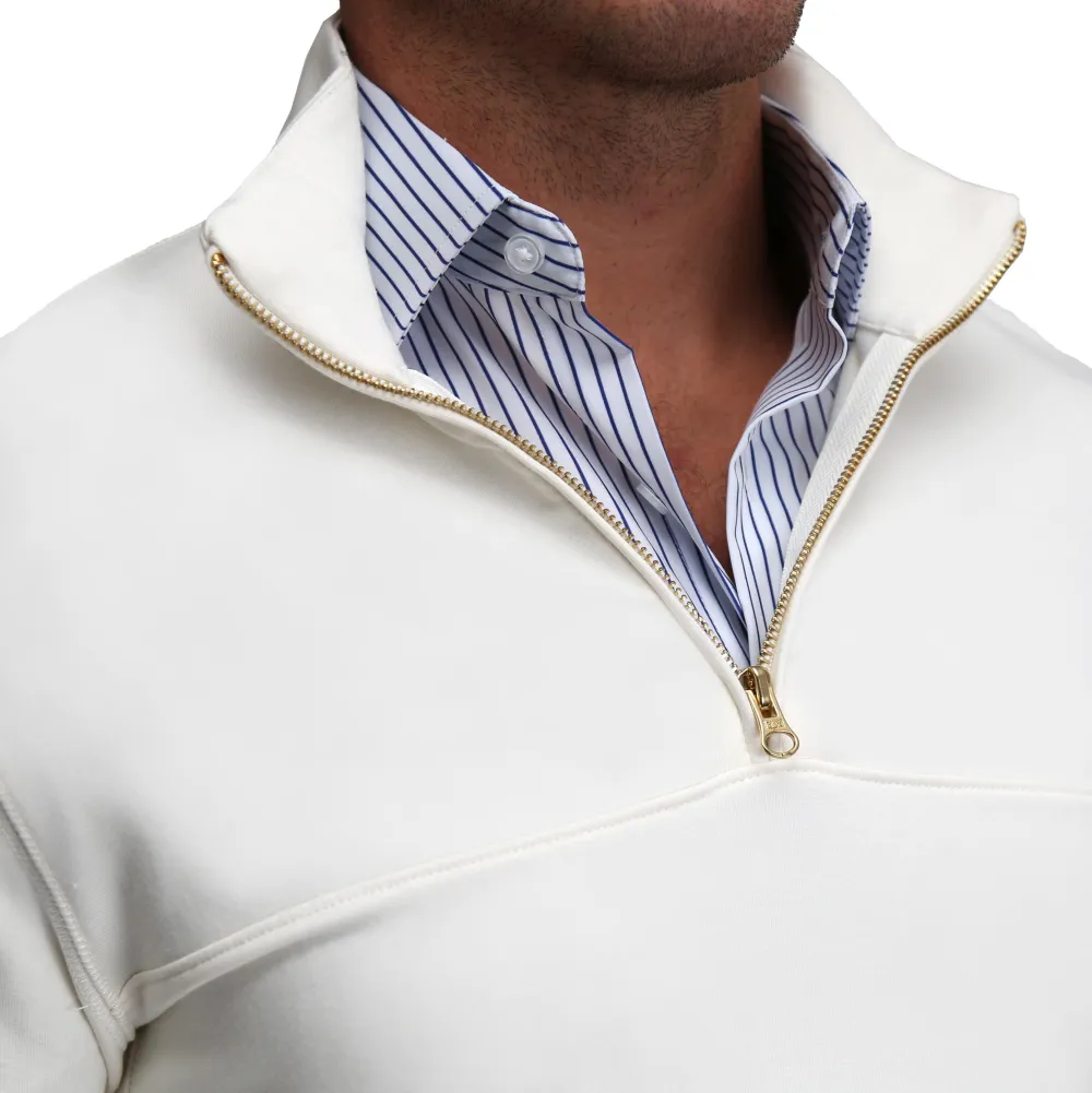 State and Liberty Quarter Zip - Solid Cream| Quarter Zips & Hoodies
