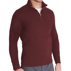 State and Liberty Quarter Zip - Solid Maroon| Quarter Zips & Hoodies