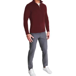 State and Liberty Quarter Zip - Solid Maroon| Quarter Zips & Hoodies