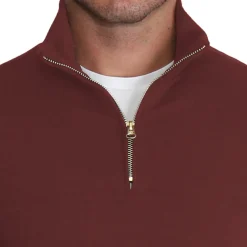 State and Liberty Quarter Zip - Solid Maroon| Quarter Zips & Hoodies