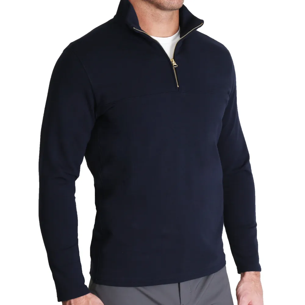 State and Liberty Quarter Zip - Solid Navy| Quarter Zips & Hoodies