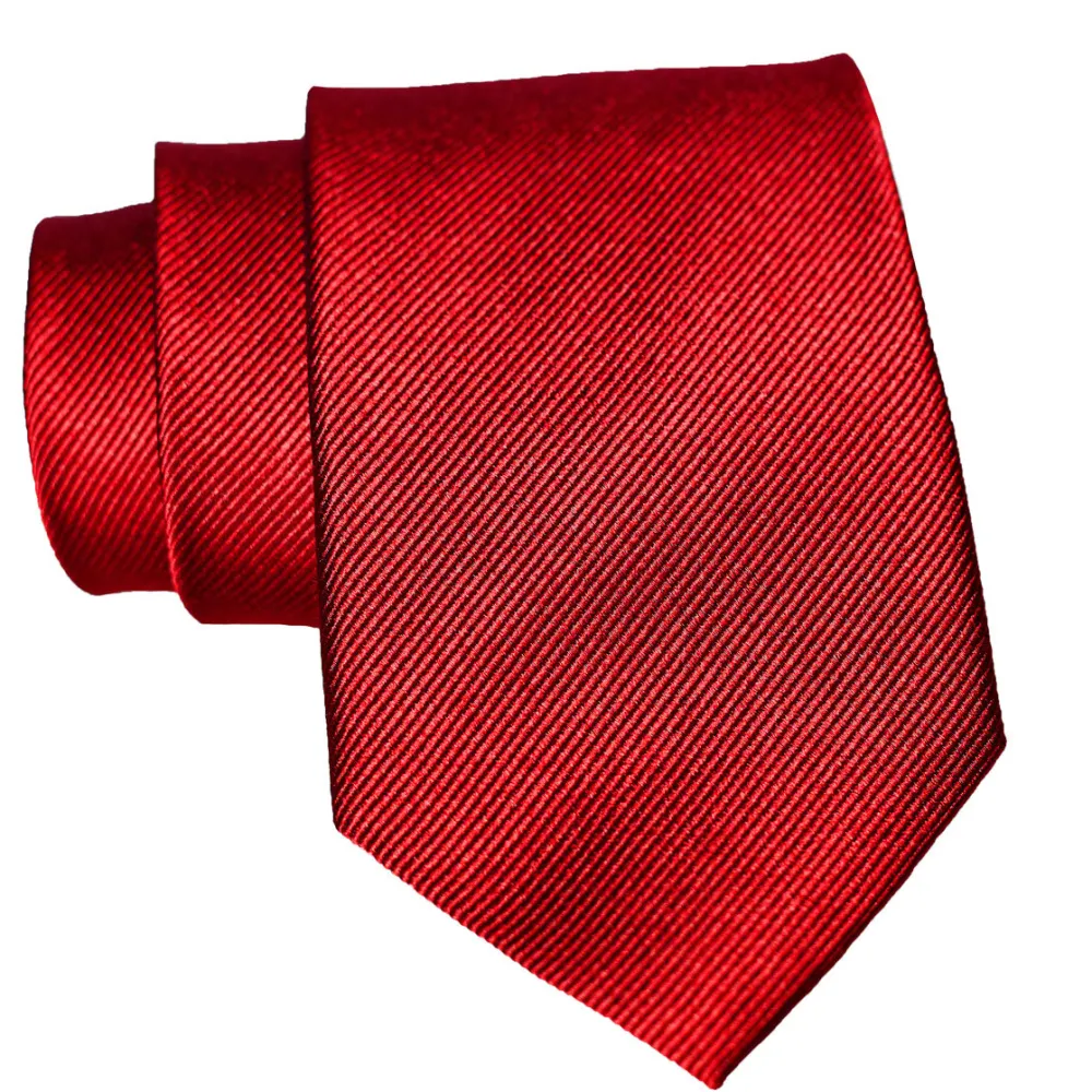 State and Liberty Red Woven Silk Tie| Accessories
