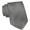 State and Liberty Silver Woven Silk Tie| Accessories