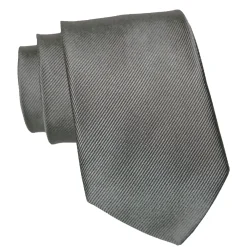 State and Liberty Silver Woven Silk Tie| Accessories