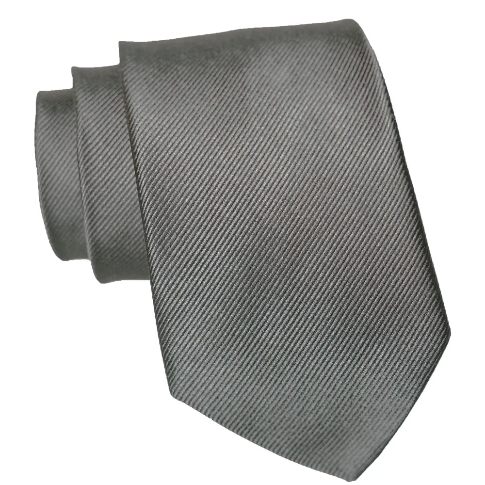 State and Liberty Silver Woven Silk Tie| Accessories